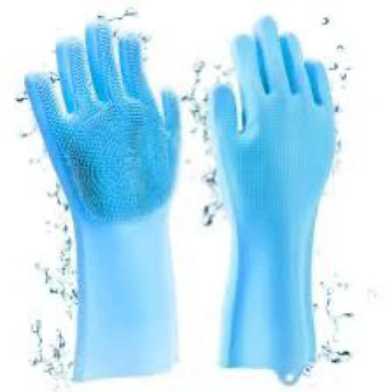 Multifunctional Rubber Dish Washing Gloves - 1 Pc for Ultimate Cleaning